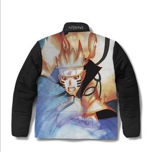 Primitive x Naruto Shippuden Black Puffer Jacket